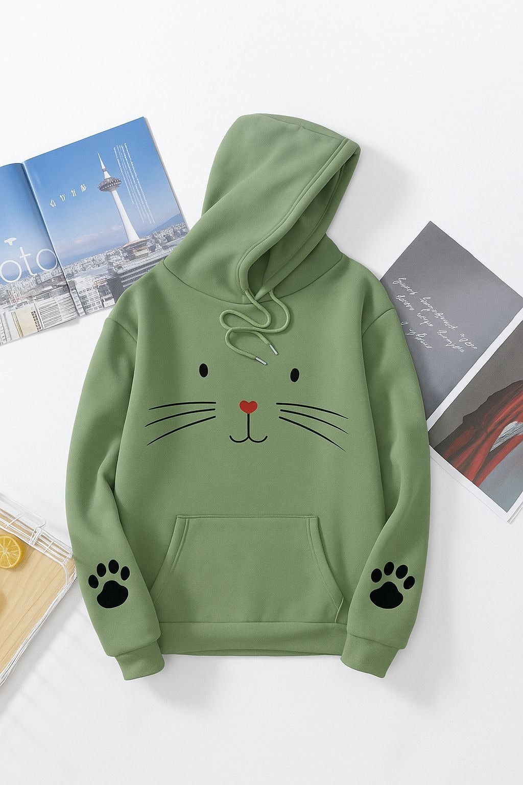 Cat hoodie for girls